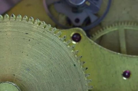 Gear wheel from clockwork Foto stock