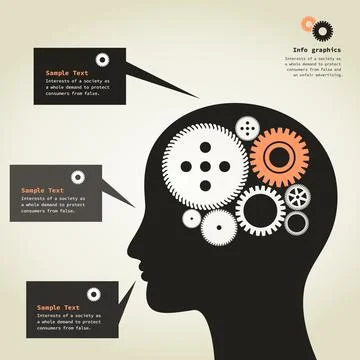 Gear wheel head Stock Illustration