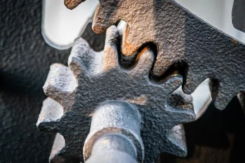 A gear wheel or pinion is a basic part of a gear train in the form of a disc  Stock Photos