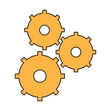 Gear wheel team work Stock Illustration