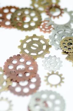 Gear wheels fallen apart gears Stock Photos