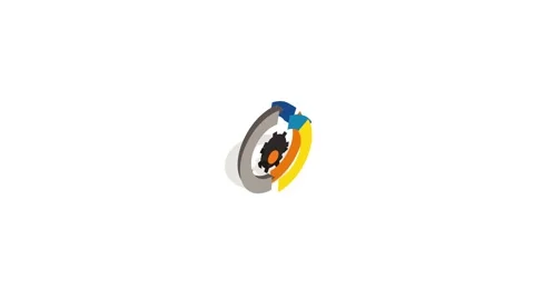 Gear wheels icon animation Stock Footage 161246208