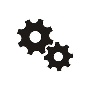 Gear wheels icon Иллюстрация