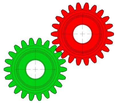 The gear wheels Stock Illustration