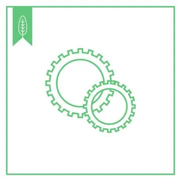 Gear wheels Stock-Illustration