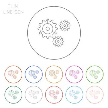 Gear wheels Stock Illustration