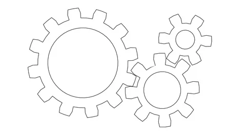 Gear wheels rotating. Seamless loop Stock Footage 98969055