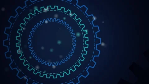 Gear wheels rotating seamless loop motion background Stock Footage 344972153