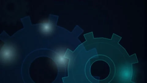 Gear wheels rotating seamless loop motion background Stock Footage 344972231
