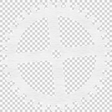 Gear on white background Stock Illustration