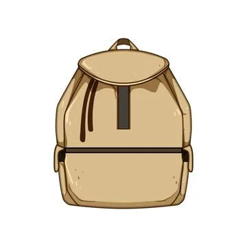 Gearbag backpack cartoon vector illustration Illustrazione stock