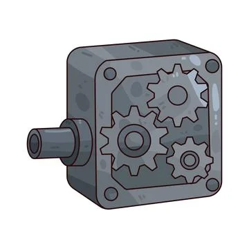 Gearbox illustration Stock Illustration