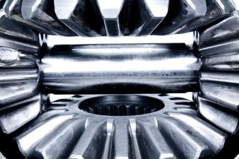 Gearbox reducer part closeup Stock Photos