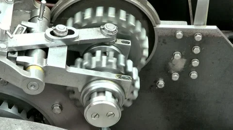 Gearing mechanism Stock Footage 8577255