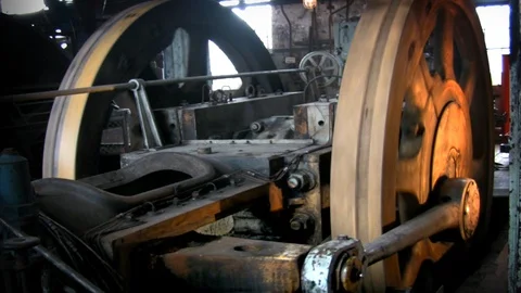 Gearing mechanism loop with audio 2 Stock Footage 87740267