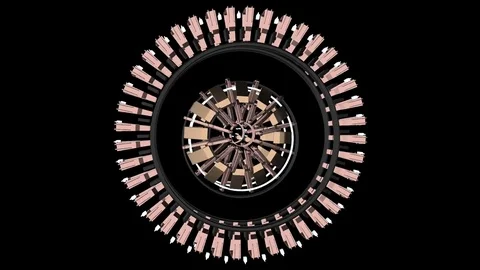 Gears 1 Video stock 84986893