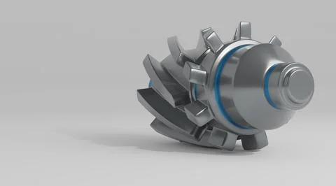 Gears, 3d render Stock Illustration