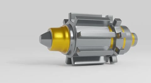 Gears, 3d render Stock Illustration