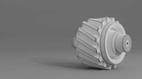 Gears, 3d render Stock Illustration