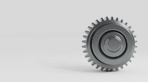 Gears, 3d render Stock Illustration