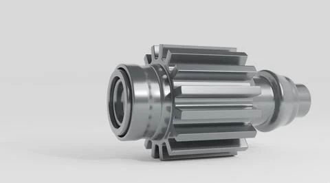Gears, 3d render Stock Illustration