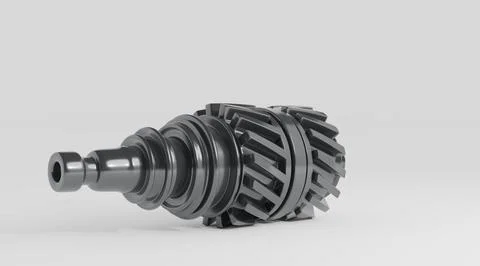 Gears, 3d render Stock Illustration
