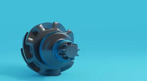 Gears, 3d render Stock Illustration