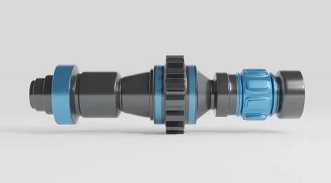 Gears, 3d render Stock Illustration