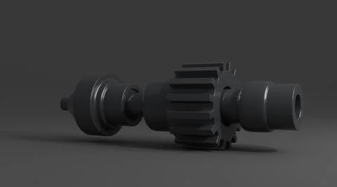Gears, 3d render Stock Illustration