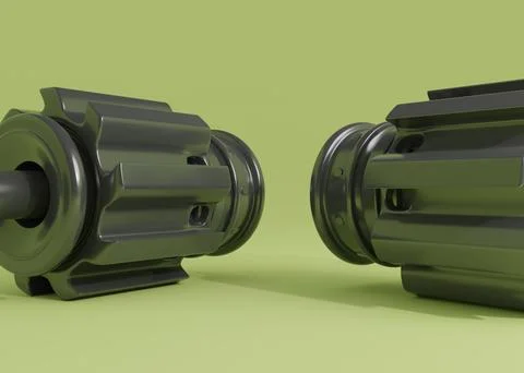 Gears, 3d render Stock Illustration