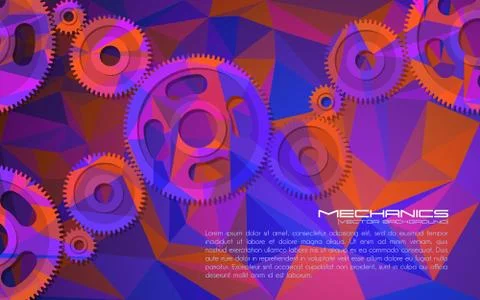 Gears. Abstract background for technical webpage. Vector illustration. Stock Illustration