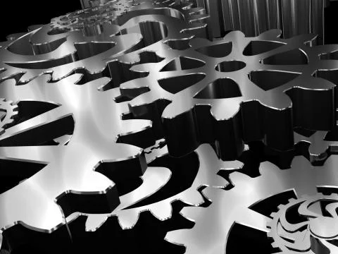 Gears and cogs Stock Illustration