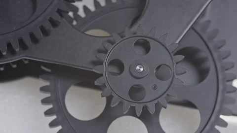 Gears and Cogs Mechanism at Work Stock Footage 311487046