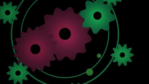 Gears and cogs in motion technology. Stock-Footage 334334865