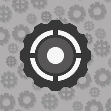 Gears and pattern background image Illustrazione stock
