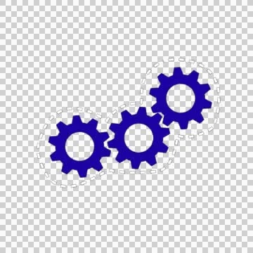 Gears animation alpha Stock Footage 41543778