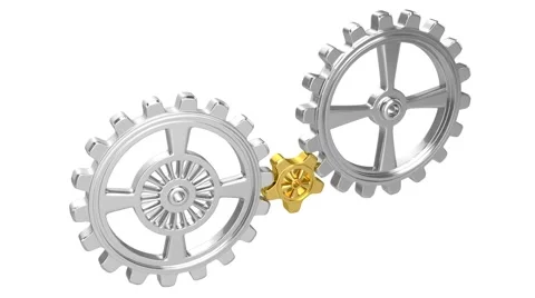 Gears Animation - Solution Vídeo Stock 41382754