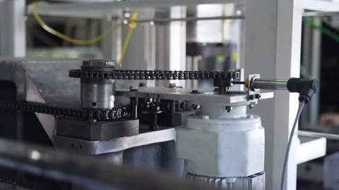 Gears are spinning inside machine Stock Footage 147208675