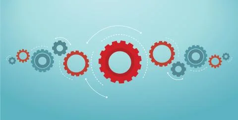 Gears background cog wheel vector illustration Stock Illustration