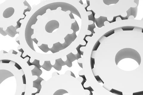 Gears Background Stock Illustration