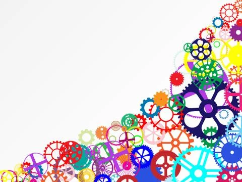 Gears Background Stock Illustration