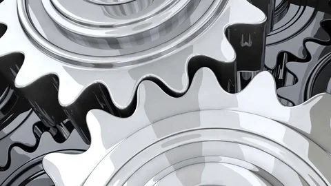 Gears, background. seamless loop Stock Footage 80113509
