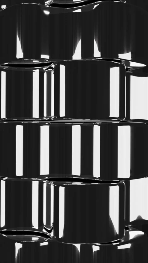 Gears Chrome Top Display With Shining Surfaces and Reflective Properties Stock Footage 320245399