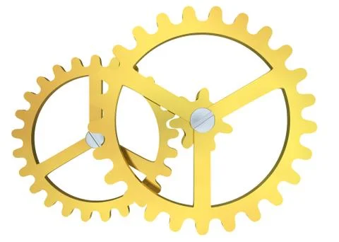 Gears close up Illustrazione stock