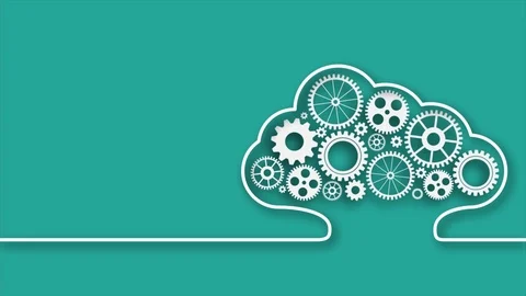 Gears in cloud motion graphics Vídeos de archivo 72582660