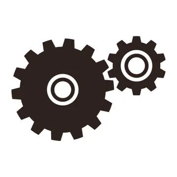 Gears (cogs) icon Stock Illustration