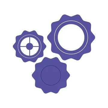 Gears cogwheels work Illustrazione stock