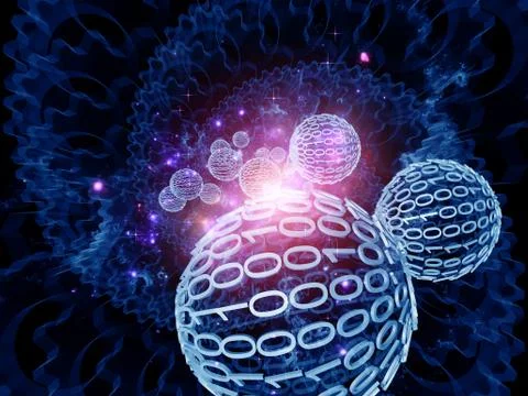 Gears of computing Ilustração Stock