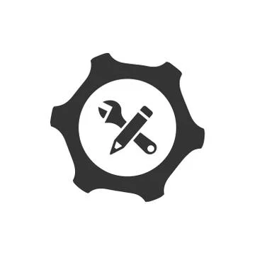 Gears, Configuration Icon Stock Illustration