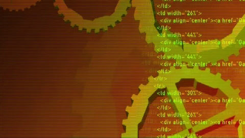 Gears data technology system Stock Footage 90685829